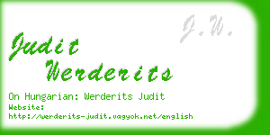 judit werderits business card